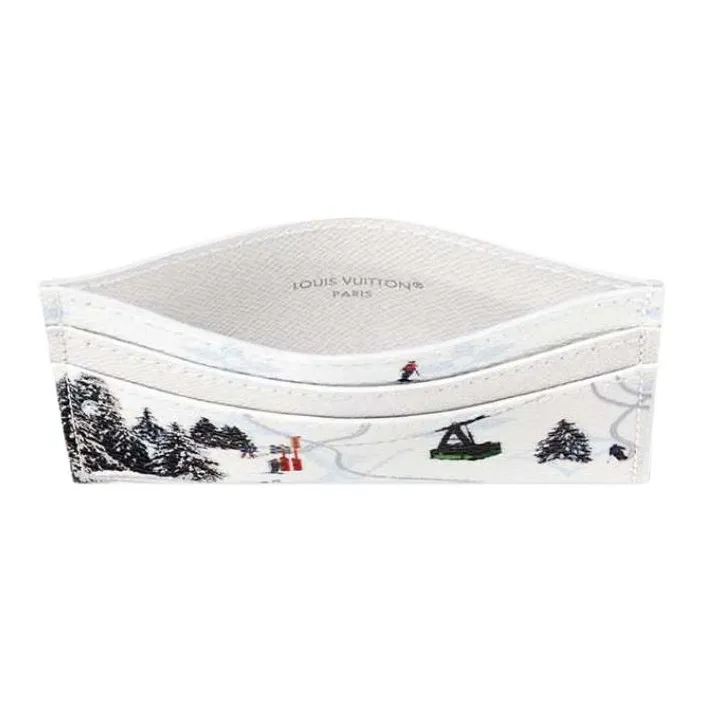 LOUIS VUITTON Werner Bronkhorst Collaboration Colored Monogram Coated Canvas Card Holder Unisex White-2