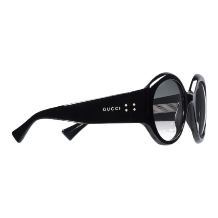 GUCCI Round Sunglasses Women's Black-1