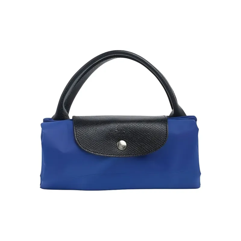 LONGCHAMP Le Pliage Canvas Handbag Tubas Unisex Blue, White, Multicolor-3