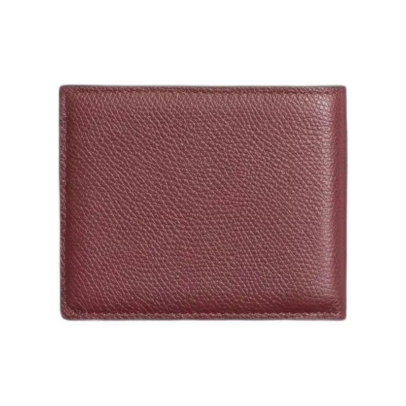 Valentino GARAVANI Grain Calfskin Wallet Unisex Rosewood Color-2
