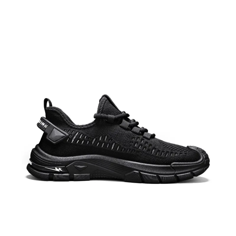 Binary Lightweight And Breathable Low Top Casual Shoes Men's Black-2