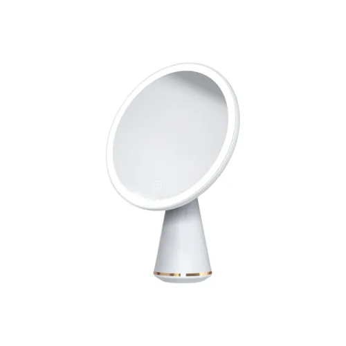 FOYULE LED Makeup Mirror Make up Tools HD Mirror LED Brightness Adjustable Rotatable Angle Desktop Portable Mirror