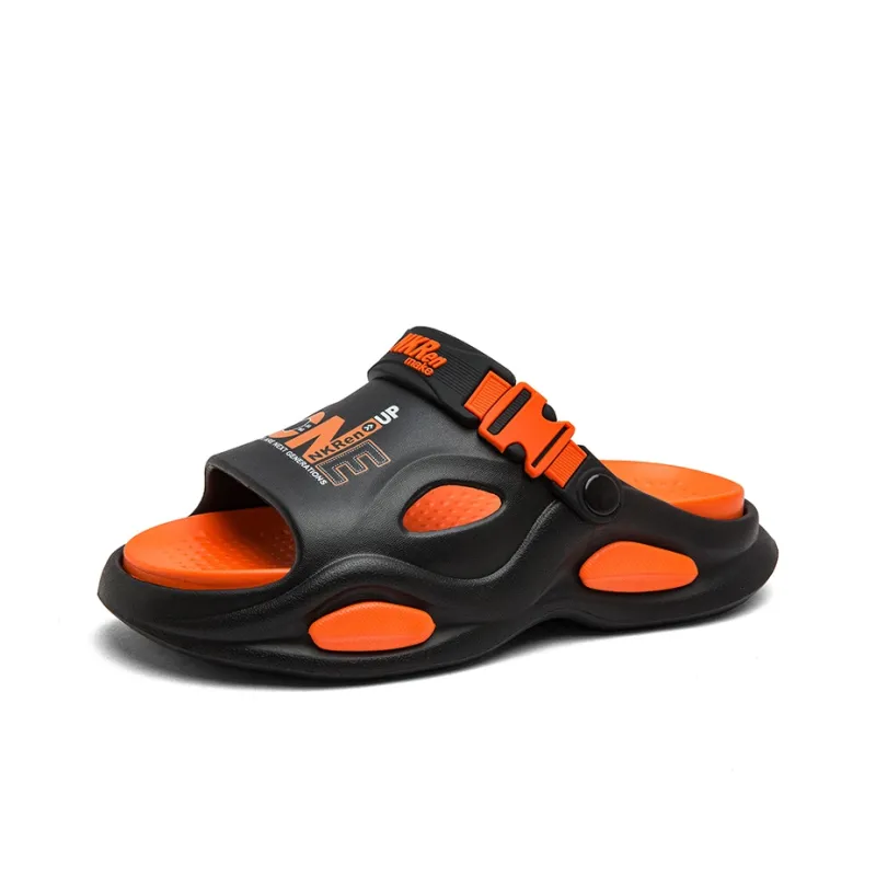 FCMM Beach Sandals Men Khaki/White Blue/Black Orange/Matcha Green-8