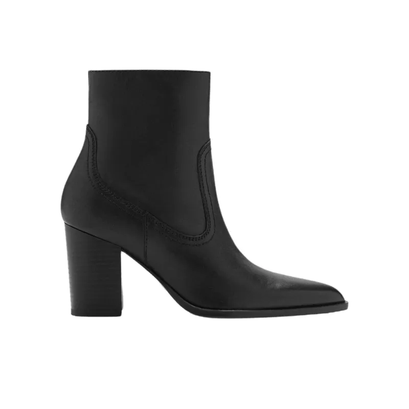 MANGO Ankle Boots 8cm Women's Black-1