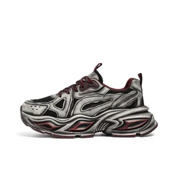 MUSHILANDI Slip Resistant, Breathable, Height Increasing Low Top Chunky Sneakers Men's