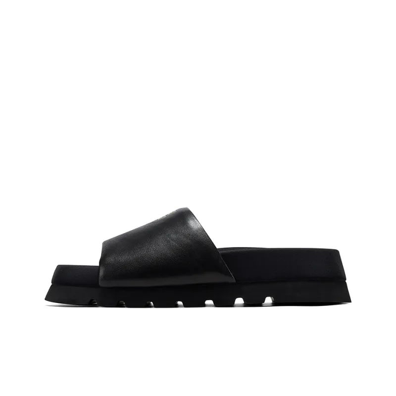 GG CC Slip Resistant Slide Slippers Women's Black-0