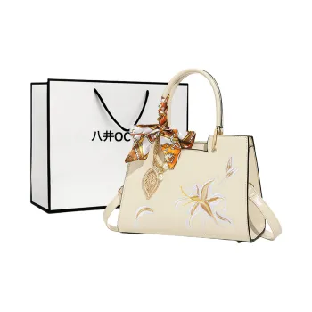 OCTSUI PU One Shoulder Handbag Regular Women's Ecru