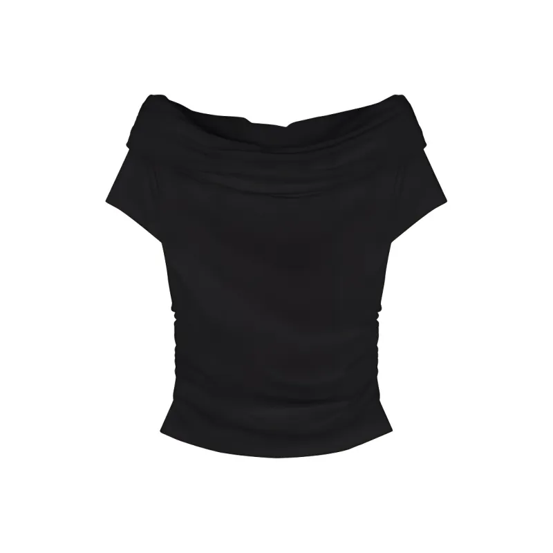 AWAO T Shirts Women's Black-4
