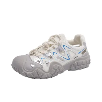 TELENT Shock Absorbers With Slip Resistant Features Low Top Casual Shoes Women's Gray Blue