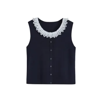 KUOSE Tank Tops Women's Navy Blue