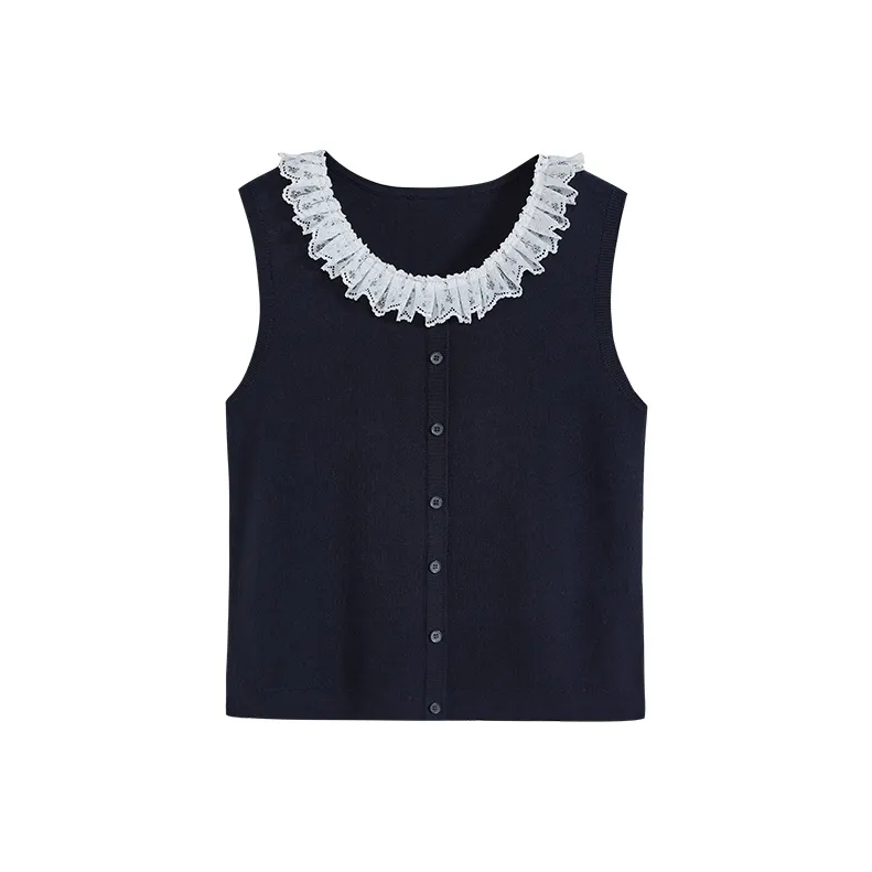 KUOSE Tank Tops Women's Navy Blue-0