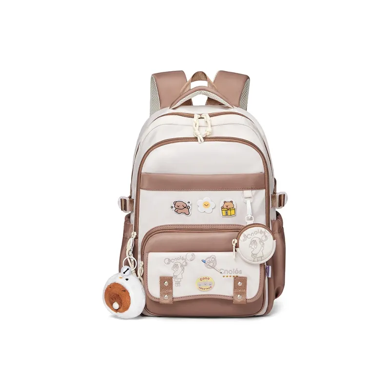 CNOLES Fabric Backpack Large Size Women's Multicolor-17
