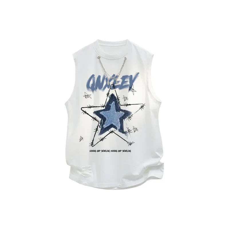 Qnxeey Tank Tops Unisex-2