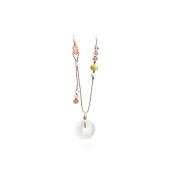 MGS White Jade Bodhi Necklaces Unisex