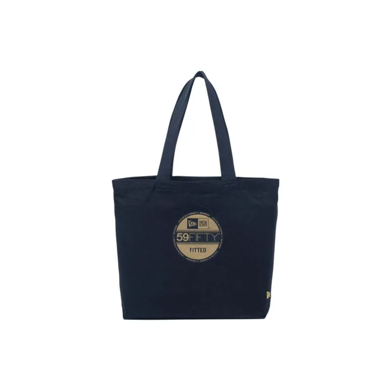 New Era 59FIFTY Series Cotton Tote Bag, Shopping Bag, Handbag Unisex Black-0