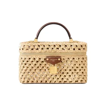 LOUIS VUITTON ResortVanity Woven Shoulder Bag, Crossbody Bag, Handbag Women's Beige