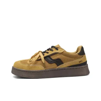 ENRICO COVERI Skateboard Shoes Unisex Low Top Yellow