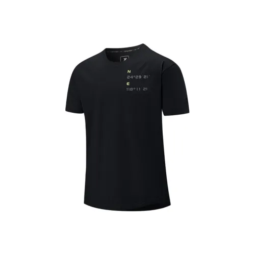 XTEP T Shirts Men Jet Black