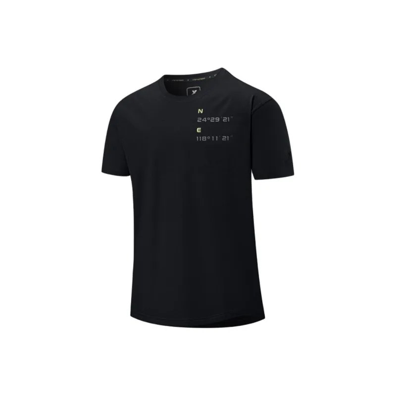 XTEP T Shirts Men Jet Black-0