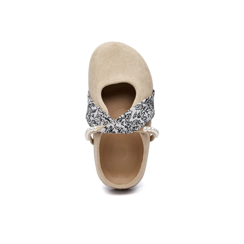 MUKALUO Rubber Sole Abrasion Resistant Slip Resistant Closed Toe Slippers Women's-5