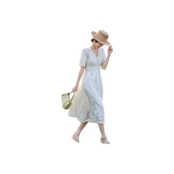 TERRE BLEUE Short Sleeved Dress Women's