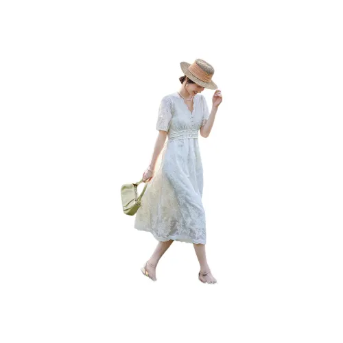 TERRE BLEUE Short Sleeved Dress Women's