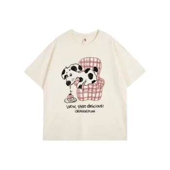 ABCMININ T Shirts Women's Apricot