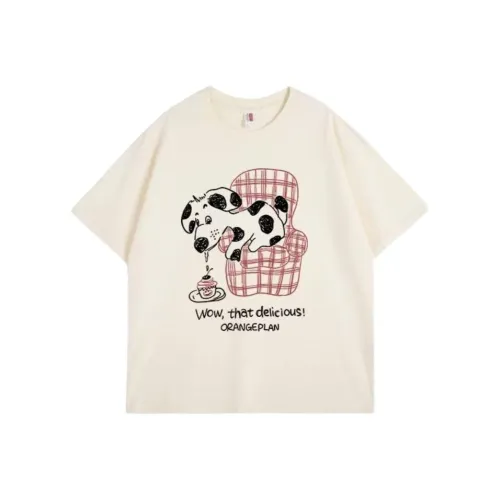ABCMININ T Shirts Women's Apricot