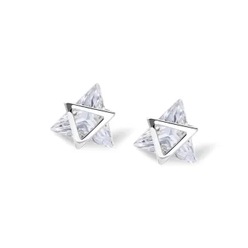 WINGSTOP S999 Fine Silver Stud Earrings Women's