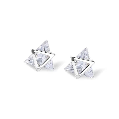 WINGSTOP S999 Fine Silver Stud Earrings Women's