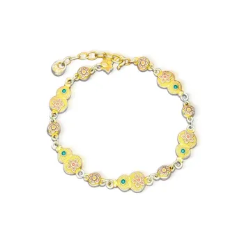YUOFFICIAL 999 Fine Silver Pure Silver Bracelets Unisex