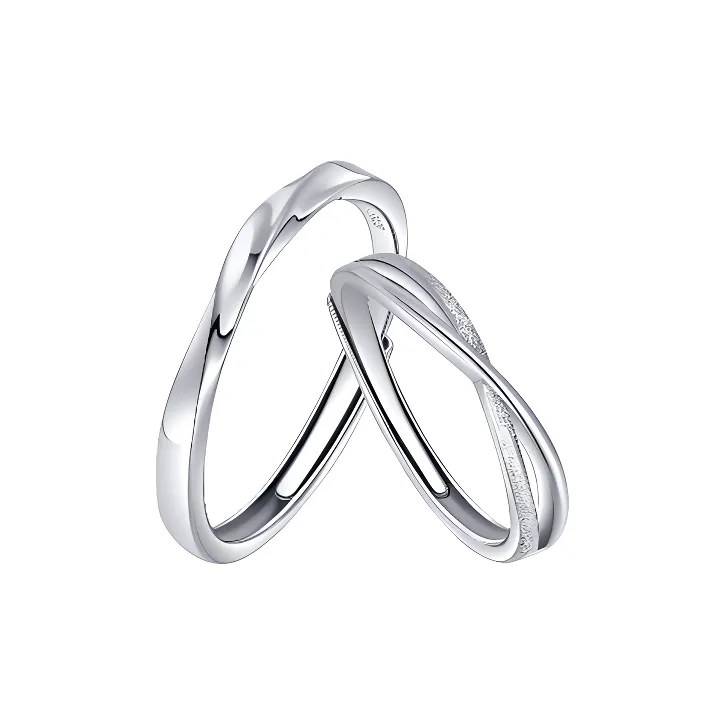 Lao Feng Xiang S925 Silver Rings Unisex-0