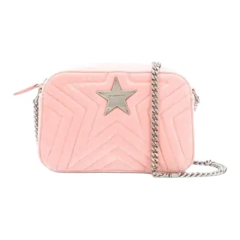 Stella McCartney Velour Shoulder Bag, Crossbody Bag Women's Pink