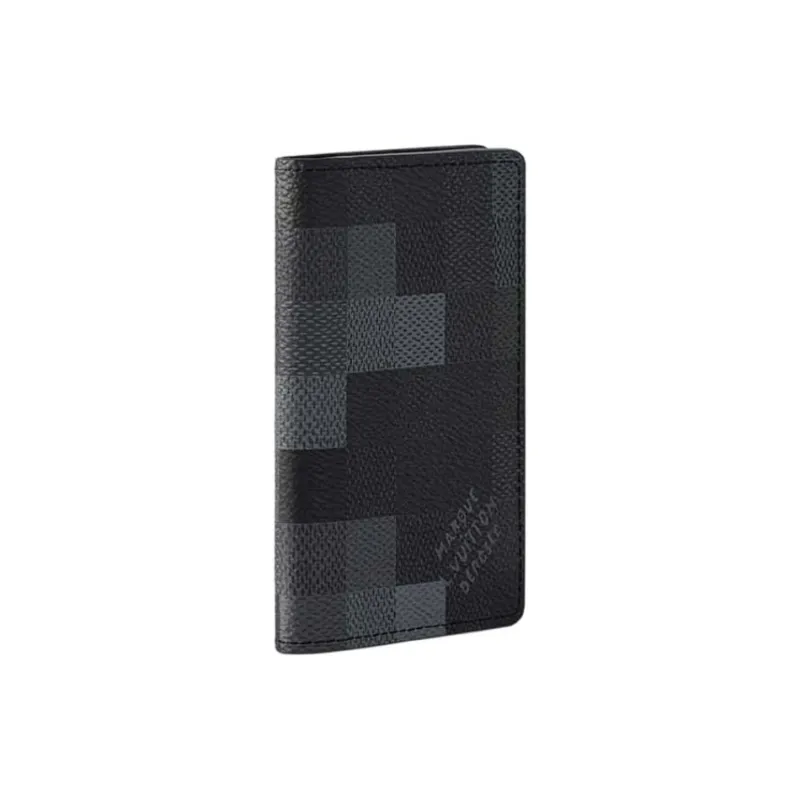 LOUIS VUITTON Pocket Organizer Damoflage Black-1