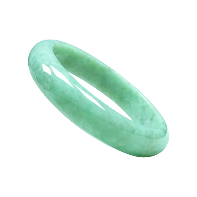 Jade Blossom Glutinous Jade Jadeite Bangles Women's-0