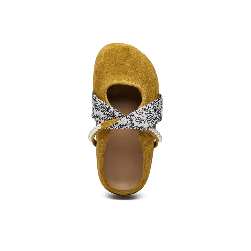 MUKALUO Rubber Sole Abrasion Resistant Slip Resistant Closed Toe Slippers Women's-12