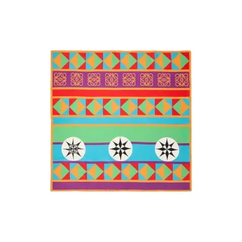 LOEWE Mulberry Silk Scarves Women's Multicolor