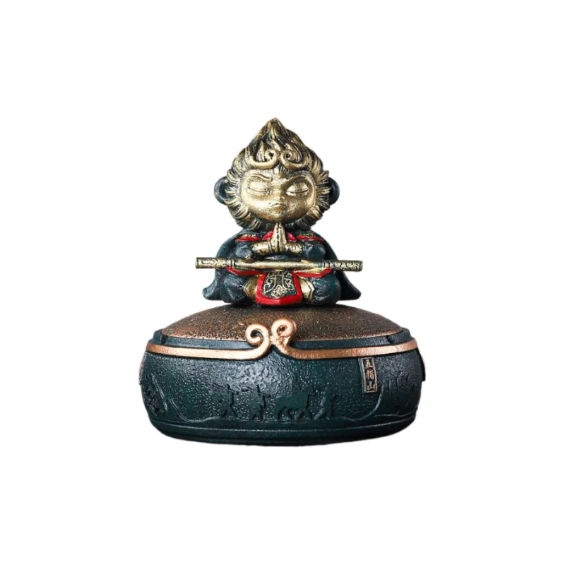 KERPA Creative Ashtray With Lid, Anti Skid, Ideal For Living Room Coffee Tables, Desktop Storage Ornament, One Size-0
