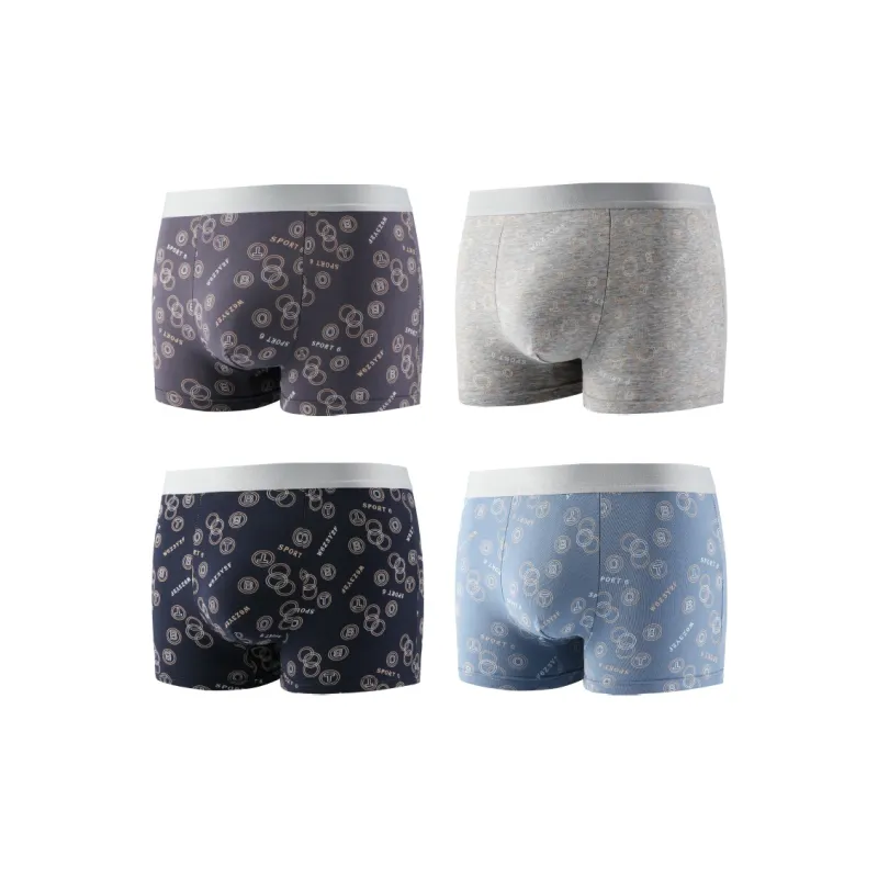 PLANDOO Underpants Men's 4 Pack-12