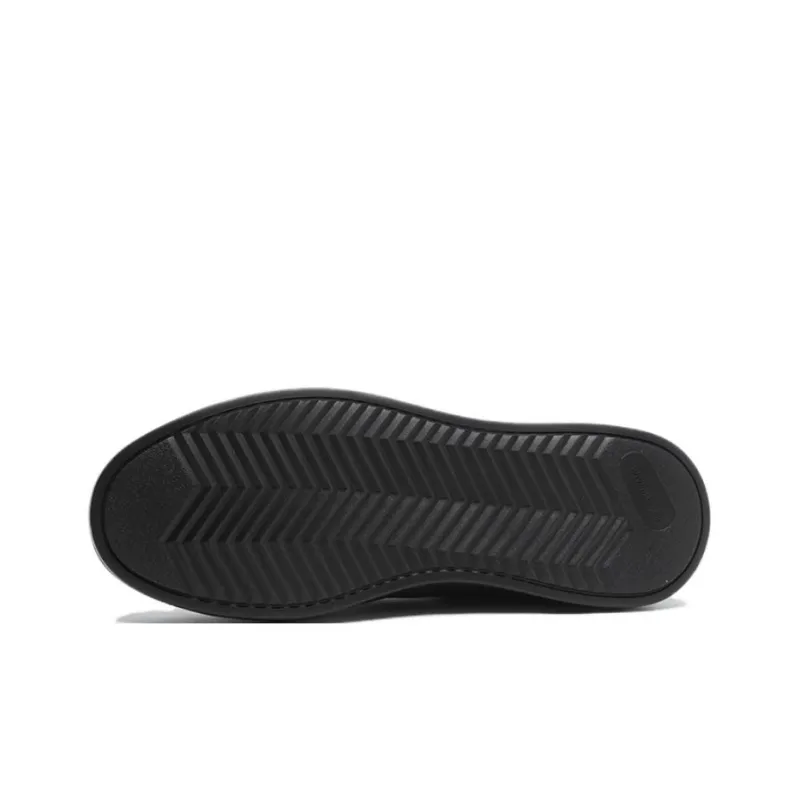 ELLE HOMME Low Top Skateboard Shoes Men's Black-3