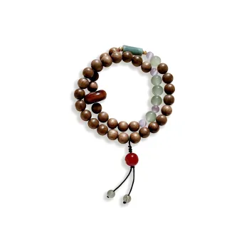 JIAFULAI Golden Sandalwood Bracelets Unisex