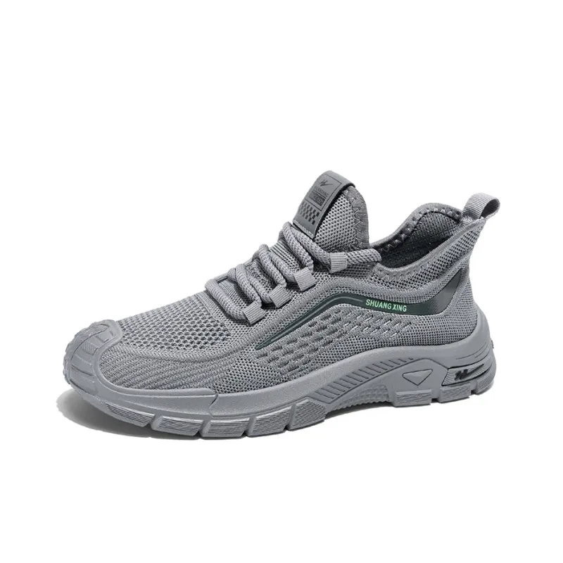 Binary Shock Absorbers With Slip Resistant Features Low Top Casual Shoes Men's Gray-2