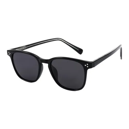 JEKA TR/Memory Plastic Round Sunglasses Unisex