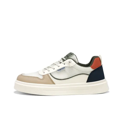 BINGO DUCK Slip Resistant Shock Absorbers Low Top Skateboard Shoes Men's