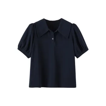 Late White T Shirts Women's Navy Blue