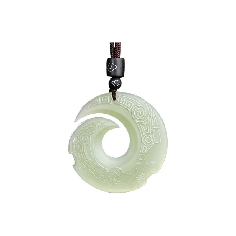 KUNYUYAO Hetian Jade Pendants White Jade Unisex-0