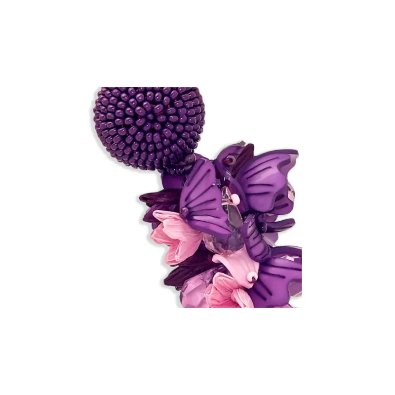 Oscar De La Renta Flower Earrings-1