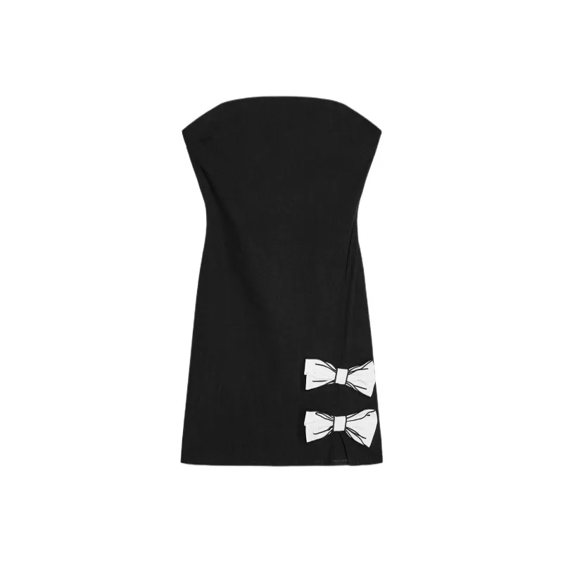 ZARA Sleeveless Dresses Women's Black-0