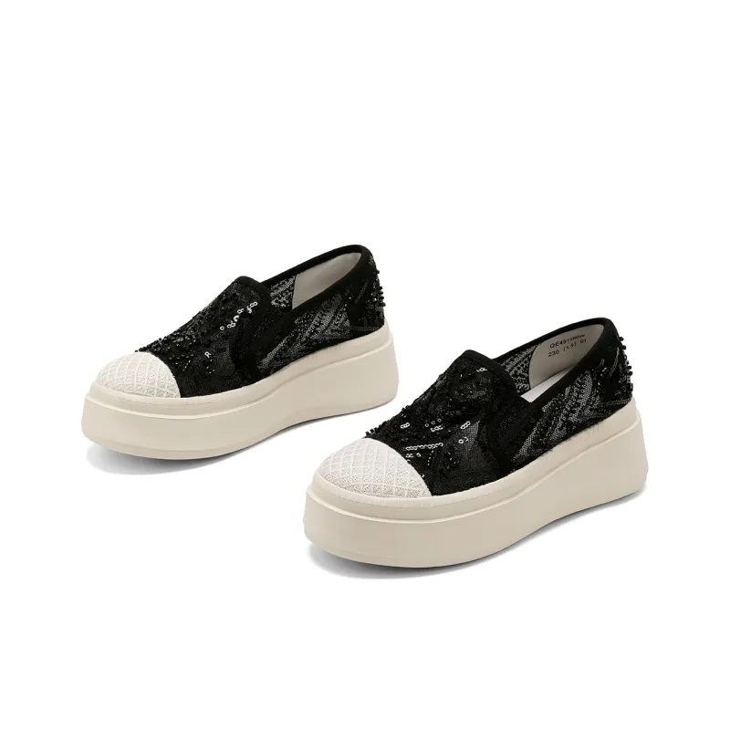 C°BANNER Breathable Height Increase Low Top Casual Shoes Women's-7