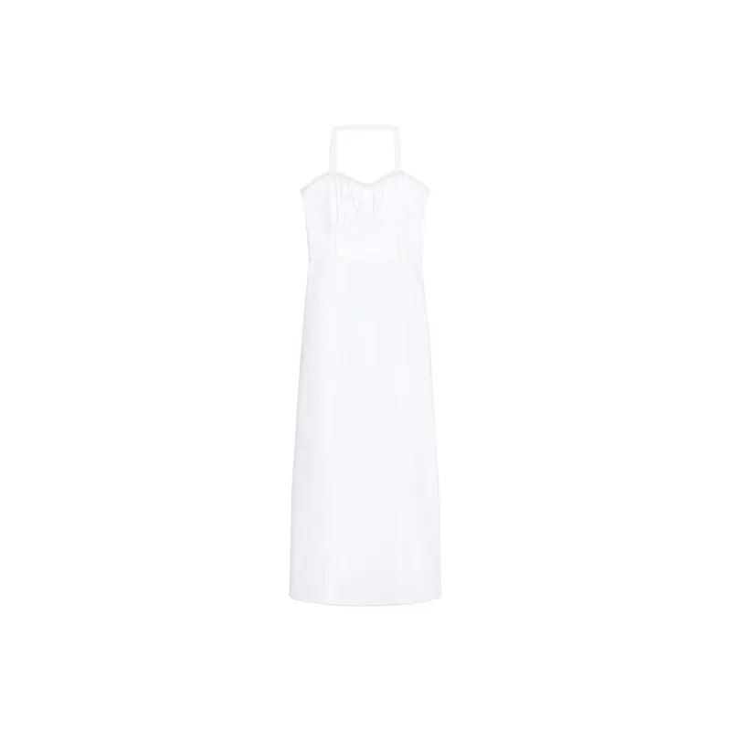 ZARA Slip Dresses Women's White-0